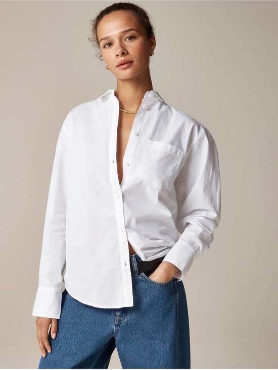 J. Crew Tops - J Crew Top 2 Garçon Cotton Poplin White